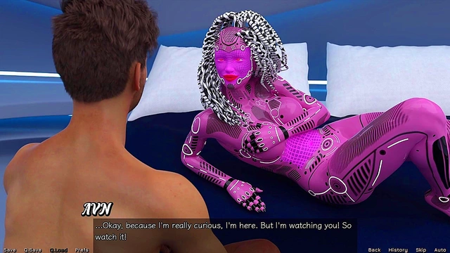 Stranded Astronaut Meets Busty Robot Paige for Steamy 3D Hentai Action