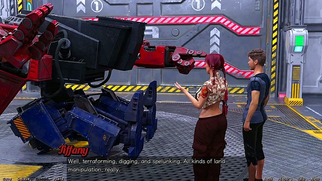 Flirty Half-Robot Teen Seduces Astronaut With Busty Curves & Giant Tits