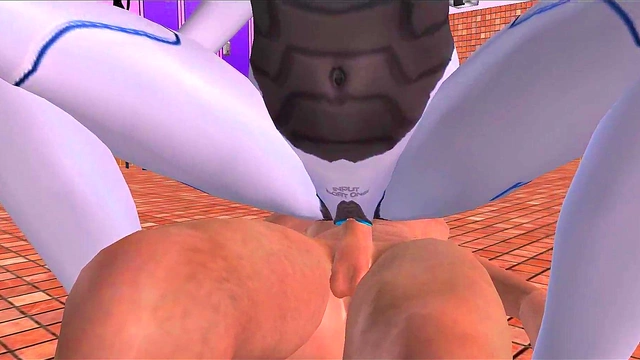 Sexy 3D Anime SexBot Rides Dick in Reversed Cowgirl for Hot Action