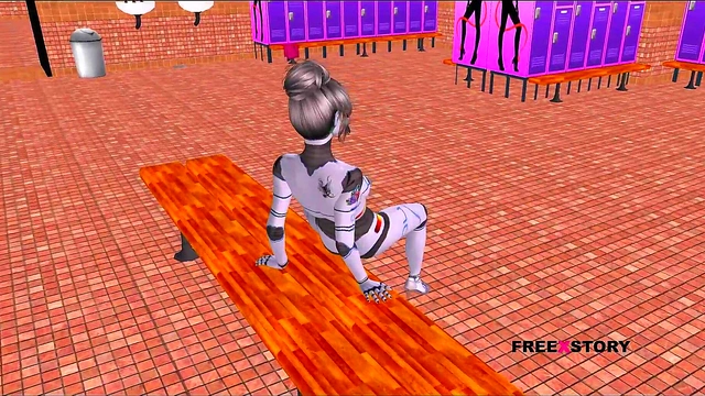 Sexy 3D Anime SexBot Rides Dick in Reversed Cowgirl for Hot Action