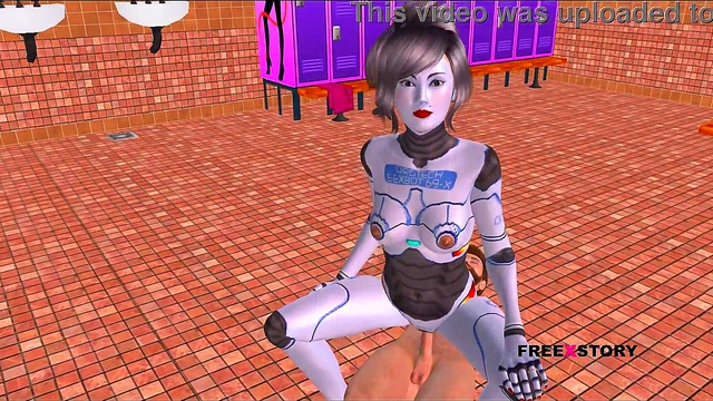 Sexy 3D Anime SexBot Rides Dick in Reversed Cowgirl for Hot Action