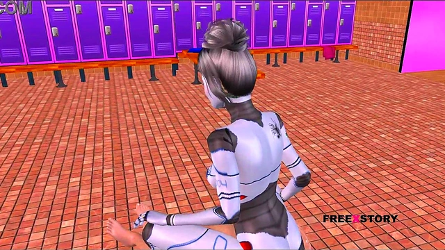 Sexy 3D Anime SexBot Rides Dick in Reversed Cowgirl for Hot Action