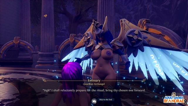 Busty 3D Anime Teen Gets Fucked By Giant Cock In Breeder Threesome Game Scene