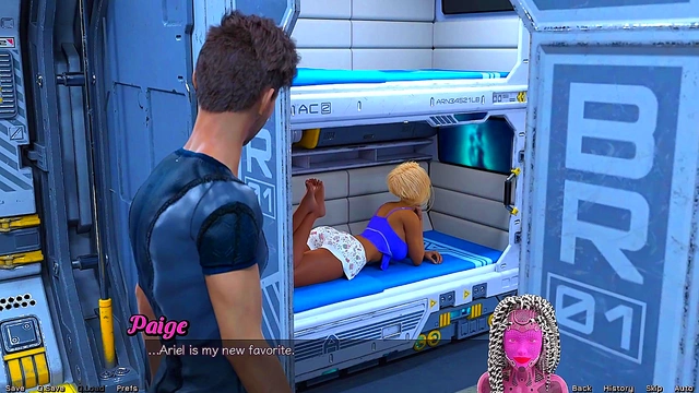 Stranded In Space – Busty Ariel Tempts You With Her Sexy Outfits & Curves