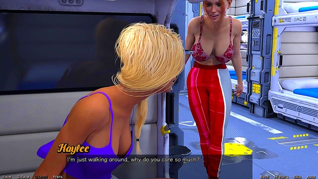 Stranded In Space – Busty Ariel Tempts You With Her Sexy Outfits & Curves