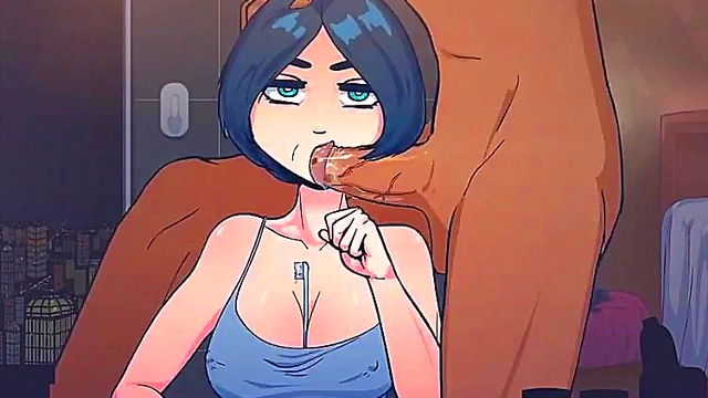 Delicious Hentai Babe Deepthroats & Sucks Dick Till The Last Drop