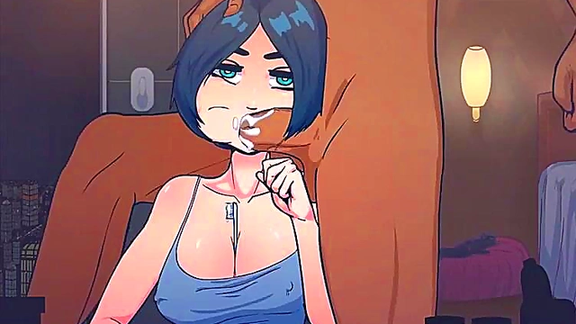 Delicious Hentai Babe Deepthroats & Sucks Dick Till The Last Drop