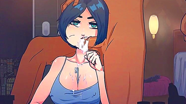 Delicious Hentai Babe Deepthroats & Sucks Dick Till The Last Drop