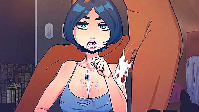 Delicious Hentai Babe Deepthroats & Sucks Dick Till The Last Drop