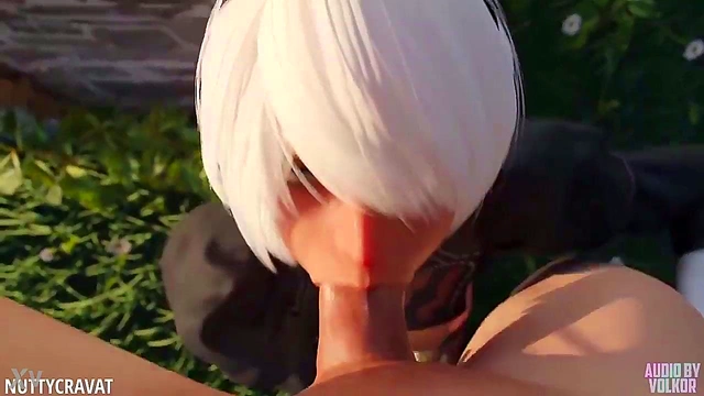 3D Hentai Yorha 2B Deep Throat Fuck In Intense Cartoon Porn Session