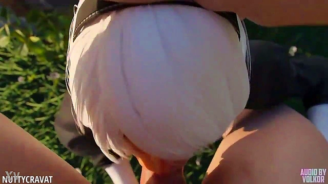 3D Hentai Yorha 2B Deep Throat Fuck In Intense Cartoon Porn Session