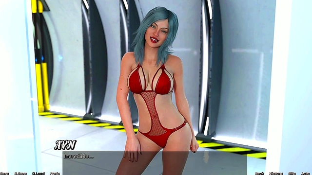 Stranded Astronaut Sasha Shows Off Her Giant Tits in Sexy Outfit