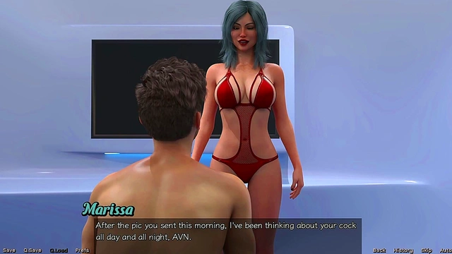 Stranded Astronaut Sasha Shows Off Her Giant Tits in Sexy Outfit