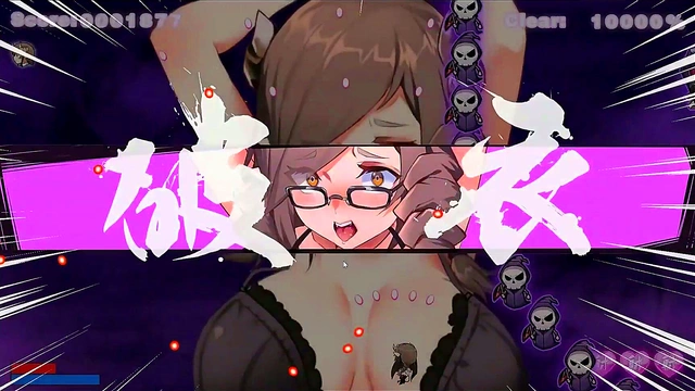 Succubus Chan Undresses Giant Waifu Black Nun Beauty for Busty hentai Gameplay