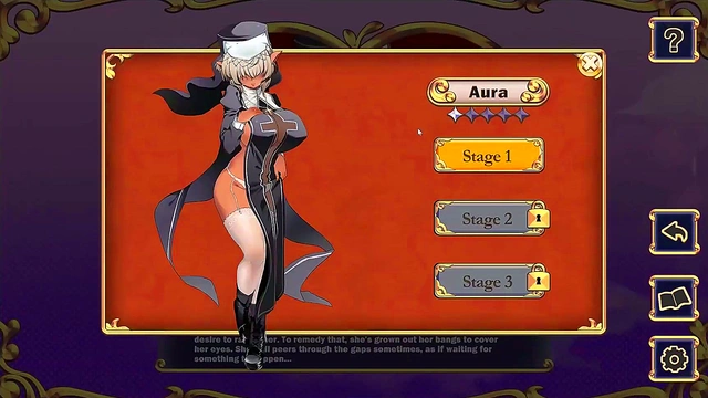 Succubus Chan Undresses Giant Waifu Black Nun Beauty for Busty hentai Gameplay