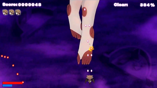 Succubus Chan Undresses Giant Waifu Black Nun Beauty for Busty hentai Gameplay