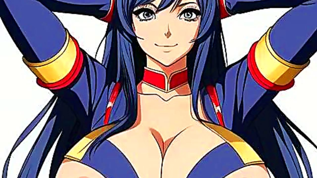 Big-Breasted Anime Babe Shows Off Her Tits in Seductive Hentai Scene
