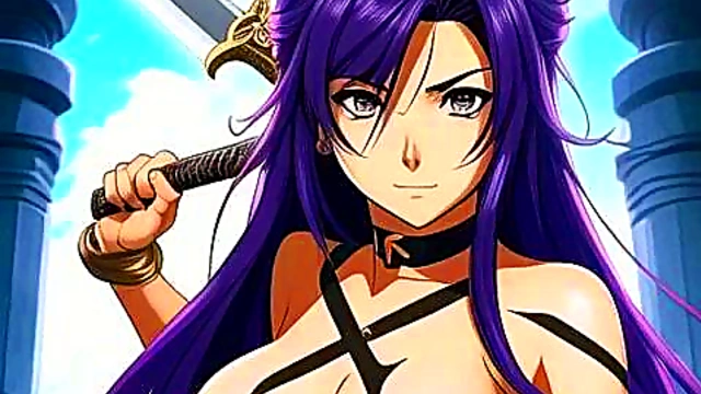 Big-Breasted Anime Babe Shows Off Her Tits in Seductive Hentai Scene