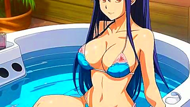 Big-Breasted Anime Babe Shows Off Her Tits in Seductive Hentai Scene