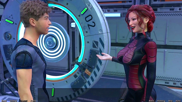 Busty 3D Teen Trapped by Mad Scientist for Sexy Experiments in Space