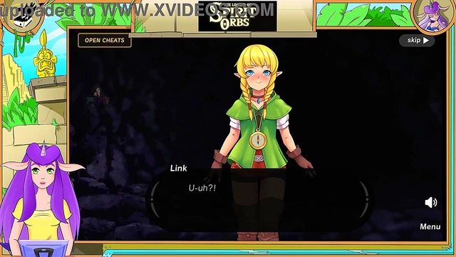 Hot Blonde Elf(Linkle) From Legend of Zelda Masturbates & Gives Blowjob For Orgasm