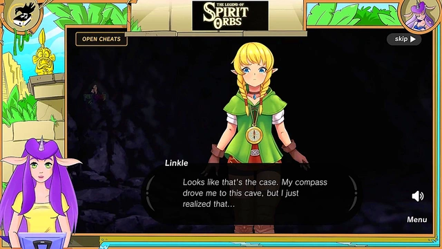 Hot Blonde Elf(Linkle) From Legend of Zelda Masturbates & Gives Blowjob For Orgasm