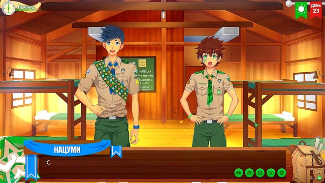 Friends Camp Episode 41 – Gay Anime Game Adventure With Russian Voice Acting
