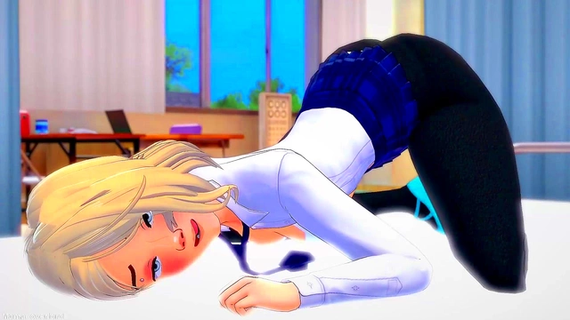 Spider-Gwen Gets naughty in Infirmary Bed for Hot Uncensored Fun