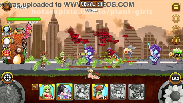 Plant Girls Battle Insect Invasion in Erotic Anime Tower Defense RPG