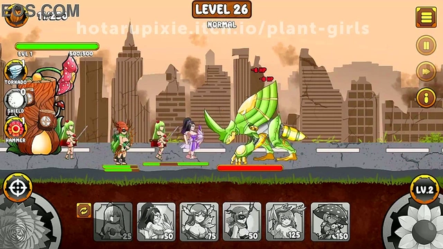 Plant Girls Battle Insect Invasion in Erotic Anime Tower Defense RPG