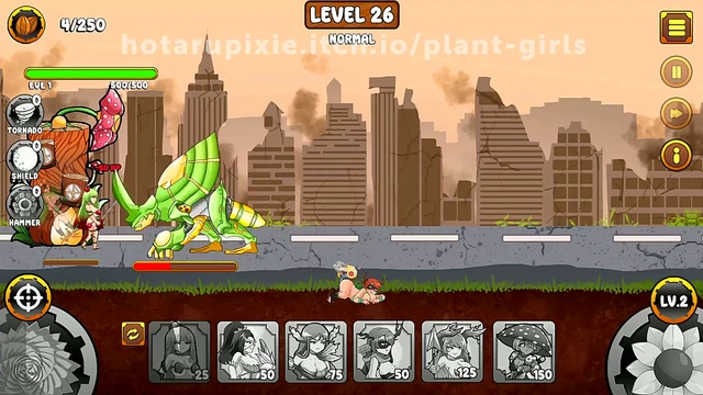 Plant Girls Battle Insect Invasion in Erotic Anime Tower Defense RPG