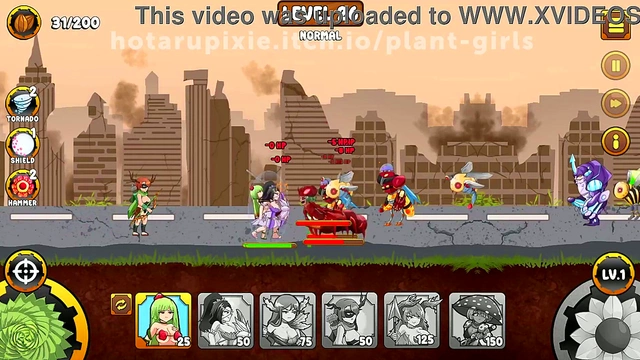 Plant Girls Battle Insect Invasion in Erotic Anime Tower Defense RPG