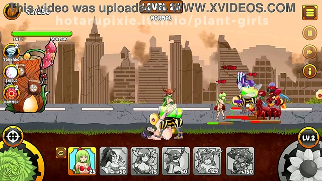 Plant Girls Battle Insect Invasion in Erotic Anime Tower Defense RPG