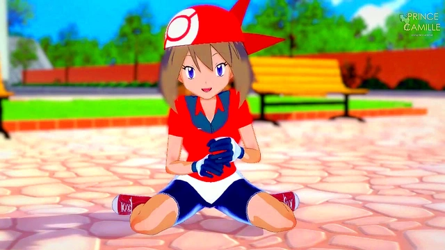 Cute Anime Trainer May Haruka Rewards You With Sweet Congrats Scene