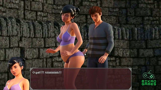 Teen Brunette Breaks Curse With StandingCowgirl Creampie in Lust Epidemic Episode 70