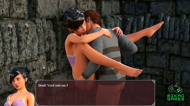 Teen Brunette Breaks Curse With StandingCowgirl Creampie in Lust Epidemic Episode 70