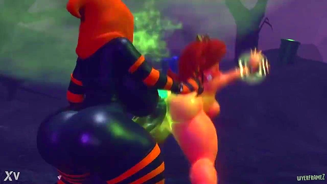 Big-Busted Anime Chick Fucks Big-Dicked Guy for Doggy StyleCreampie Orgasm