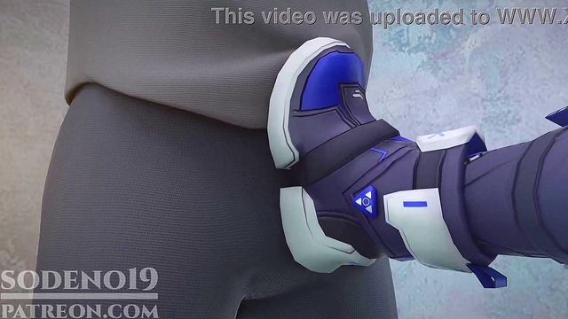 Silver Wolf Catches Master Masturbating, Then Teases With Footjob & Blowjob