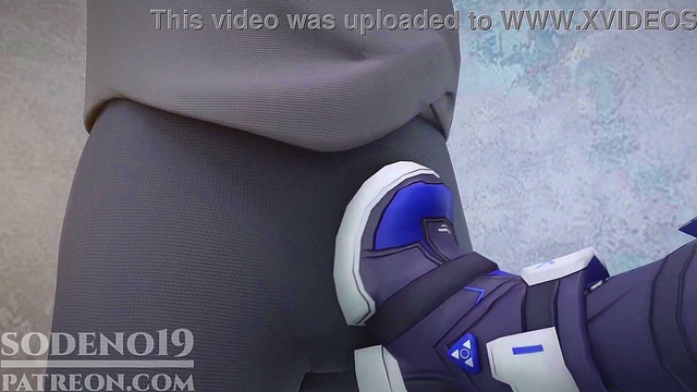 Silver Wolf Catches Master Masturbating, Then Teases With Footjob & Blowjob