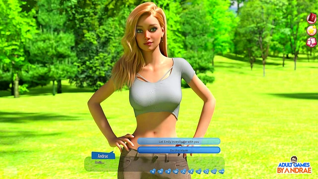 Cute 3D Manga Teen Gets Fucked By Huge Cock Under The Tree For Busty Creampie