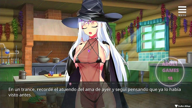 Busty Witch Imprisons You in Her Sexual Prison for Ecchi Anime Fun