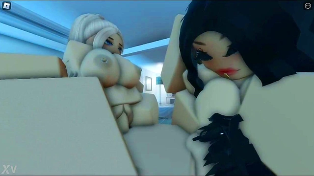 Roblox Threesome Action Continues With Sexy Hentai Fun In Condo Rooms