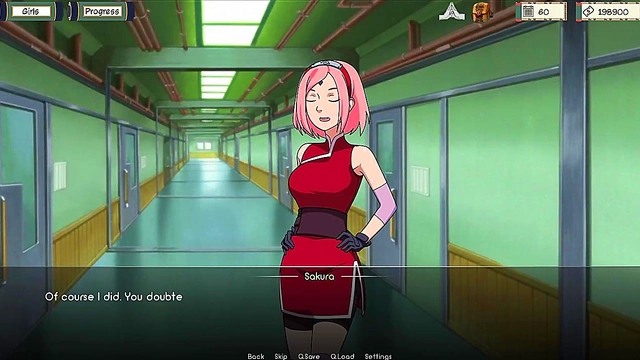 Sexy Sakura Gets Fucked Hard by Kunoichi Trainer for Hot Orgasm