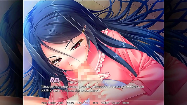 Busty Anime Chick Seduces for Pleasure in Ecchi Visual Novel Adventure