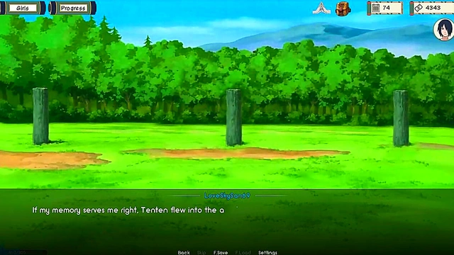 Sakura Seductively Masturbates In Stunning 3D Anime Visual Novel Scene