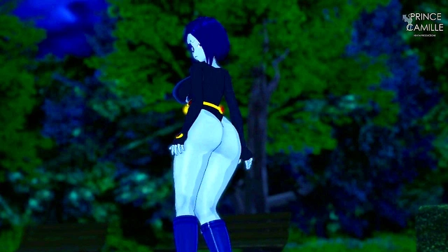 Horny Raven Seduces You With Big Thighs for Joi and Facial in Dark Forest Anime