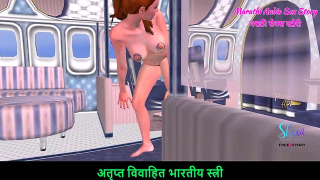 Cute Teen Gives Sexy Nude Poses On Airplane In 3D Anime Adventure