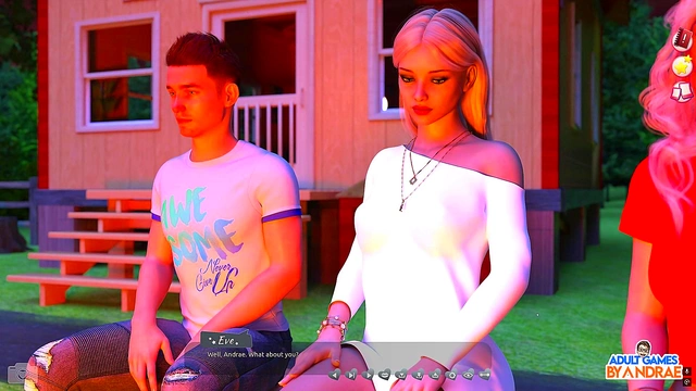 Kinky 3D Manga Teens Engage in Hot Threesome by the Campfire for Huge Cumsshots