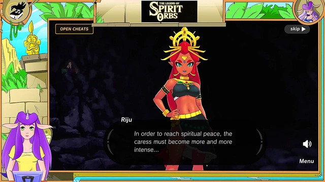 Redhead Riju From LoZ Threesome Squirt Orgasm With Tan Lines & Anime Blowjob