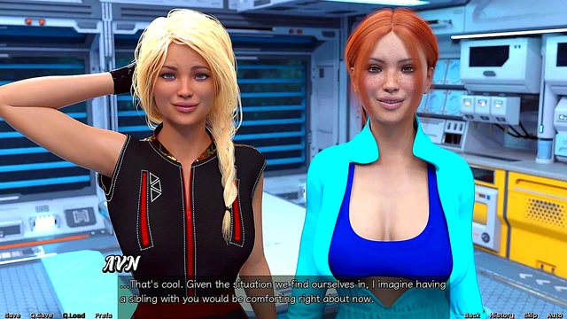 Stranded In Space – Busty Step Sisters Seduce You With Giant Tits & Cute Outfits